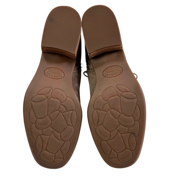 Kork-Ease Catalina Combat Stacked Heel Leather Lace-Up Side Zip Booties Size 10M - Picture 10 of 16